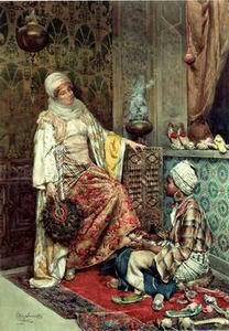 unknow artist Arab or Arabic people and life. Orientalism oil paintings 193 China oil painting art